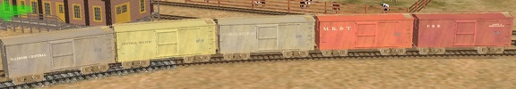 Standard gauge boxcar reskins